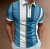 James™ Zakelijke kraag met kleurrijke strepen heren polo streetwear