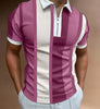 James™ Zakelijke kraag met kleurrijke strepen heren polo streetwear