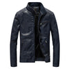 Oliver® Heren leren jas| winddicht met fleece rits