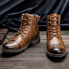Oliver® Heren veterboots Bruine leren schoenen