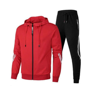 James™ zwarte hoodie lichtgewicht heren trainingspak