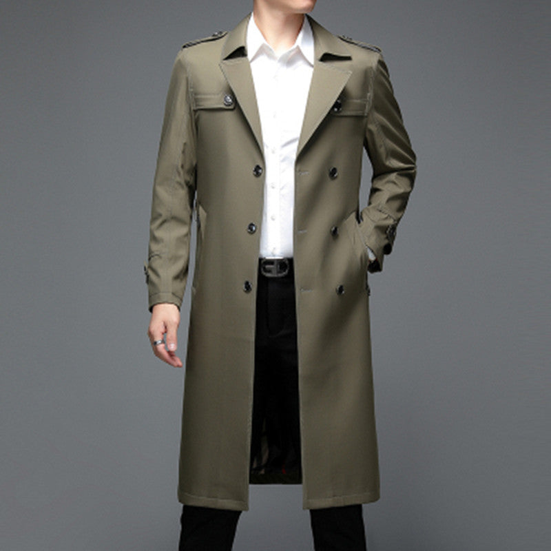 Oliver® Heren lange jas| winddicht met revers in zakelijke stijl