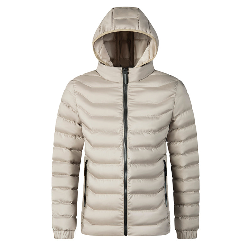 Oliver® winddichte met rits zwarte heren puffer Jas