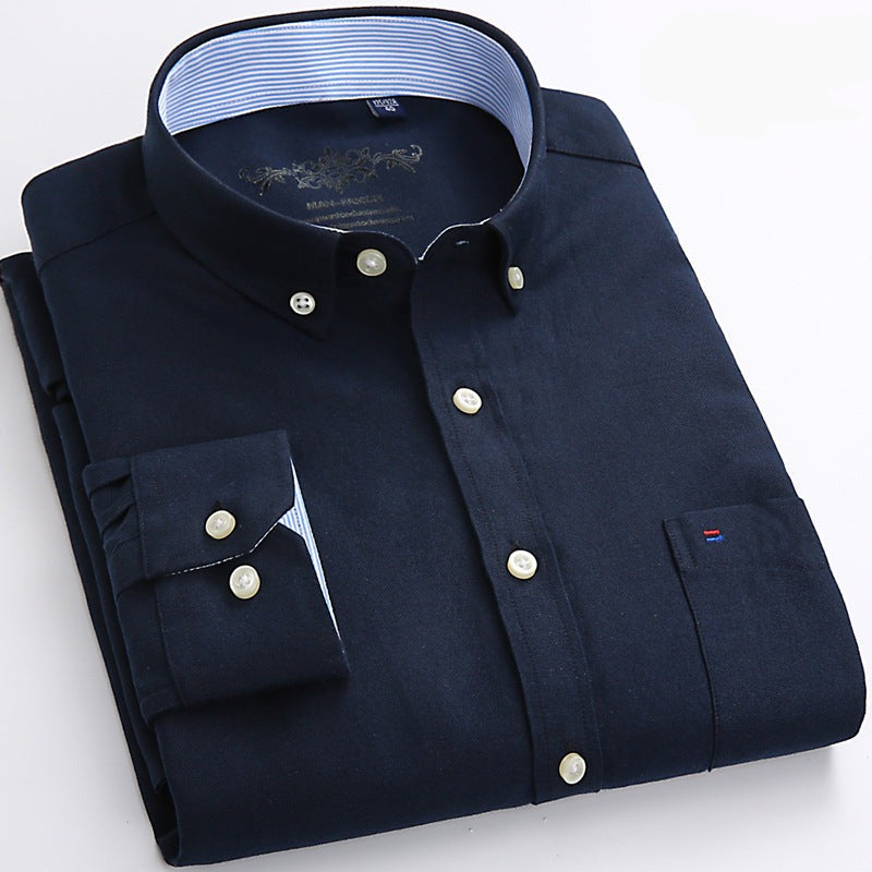 James™ effen kleur casual heren overhemd