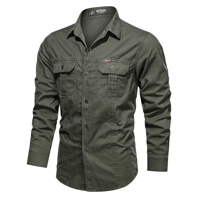 James™ effen kleur stijlvol heren overhemd