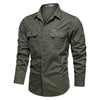 James™ effen kleur stijlvol heren overhemd