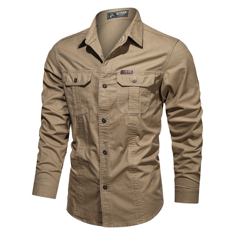 James™ effen kleur stijlvol heren overhemd