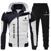 James™ broek met dubbele rits en letteropdruk Heren trainingspak