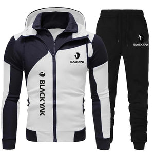 James™ broek met dubbele rits en letteropdruk Heren trainingspak