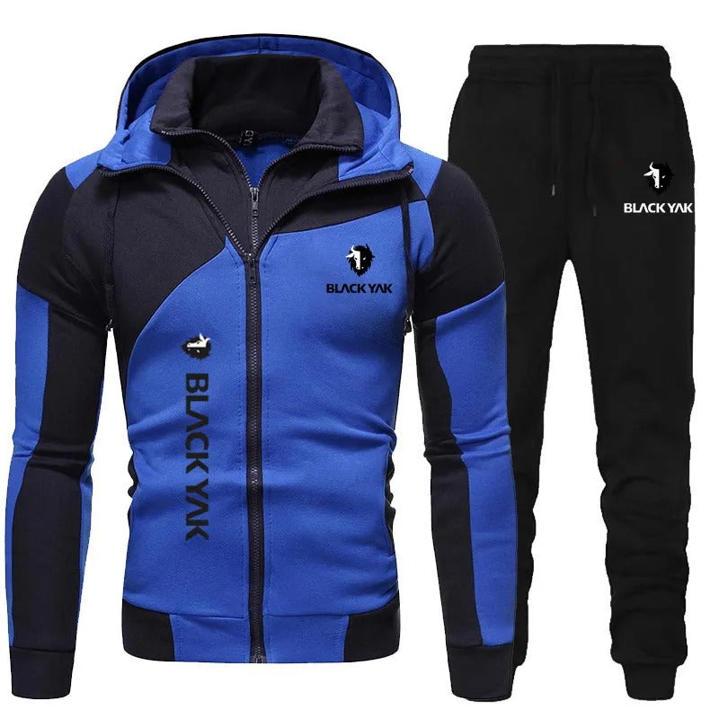 James™ broek met dubbele rits en letteropdruk Heren trainingspak