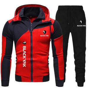 James™ broek met dubbele rits en letteropdruk Heren trainingspak