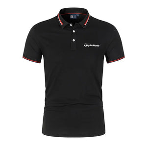 James™ Licht fris gekleurde kraag omlaag heren polo T-shirts