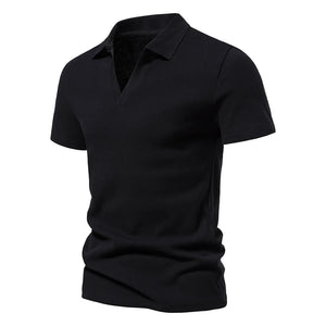 James™ Losse slim fit V-kraag heren polo