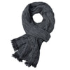 Oliver® Met kwastjes gevoerde bedrukte comfortabele heren sjaal
