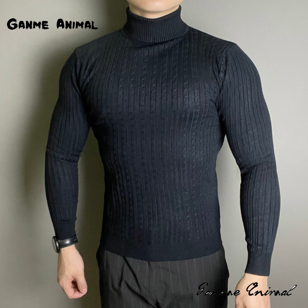 Oliver® Slim fit Verticale strepen gebreide coltrui