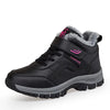 DopeStride™ Zwart leren ademende winterschoenen