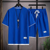 James™ blauw logo print riem elastisch korte broek heren zomerset