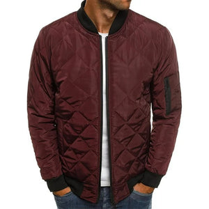 James™  blauw baseball kraag winddicht heren bomberjacket