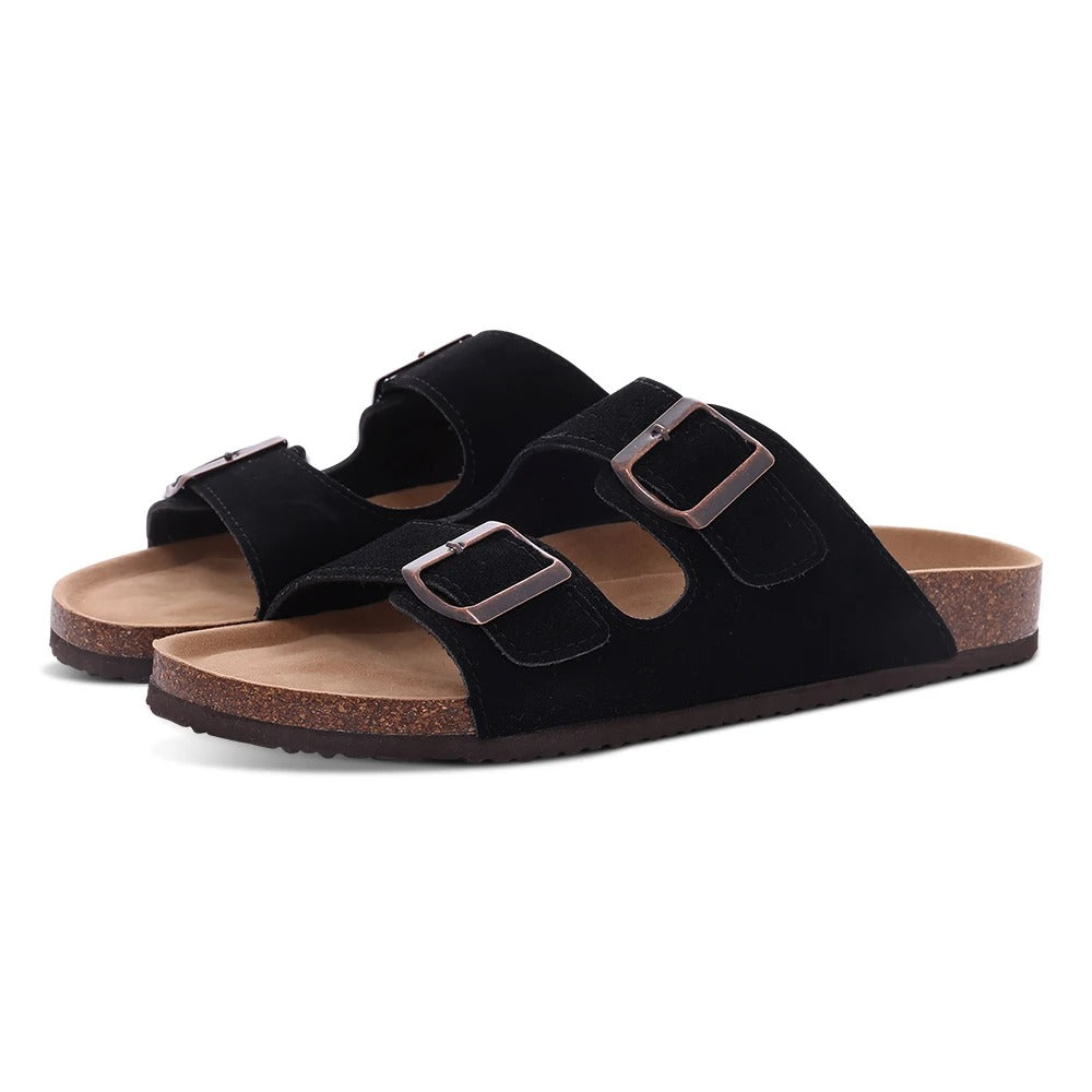 Hudson™ verstelbare gesp suède sandalen heren