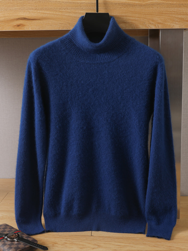Oliver® fluwelen gebreide coltrui met hoge revers