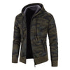Afbeelding laden in Galerijviewer, Oliver® dik bont camouflage met effen kleur heren hoodie