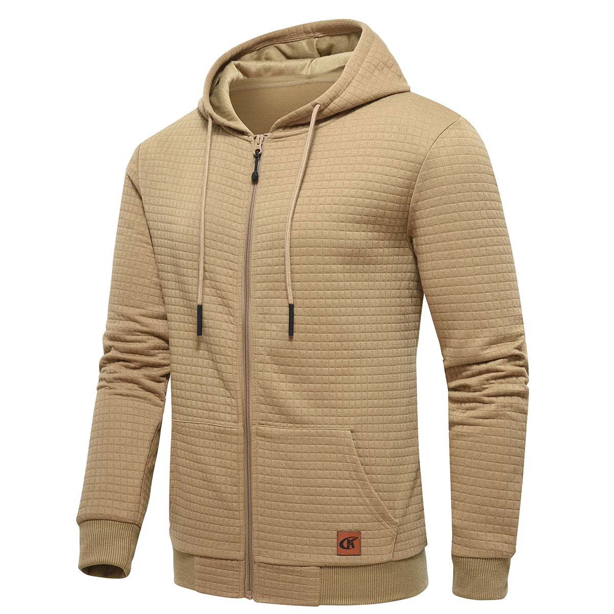 Oliver® herenvest in sportieve holle stijl met fleece