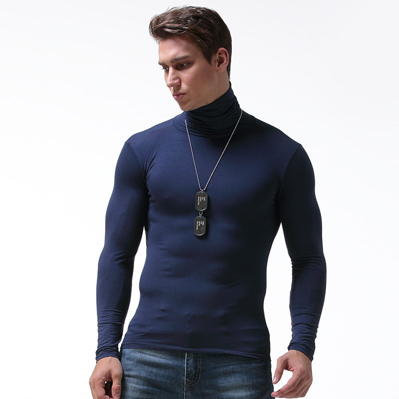 Oliver® Rekbare elastische coltrui in effen kleur