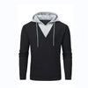 Afbeelding laden in Galerijviewer, Oliver®  Wollen grijze winddichte heren hoodie met v-hals