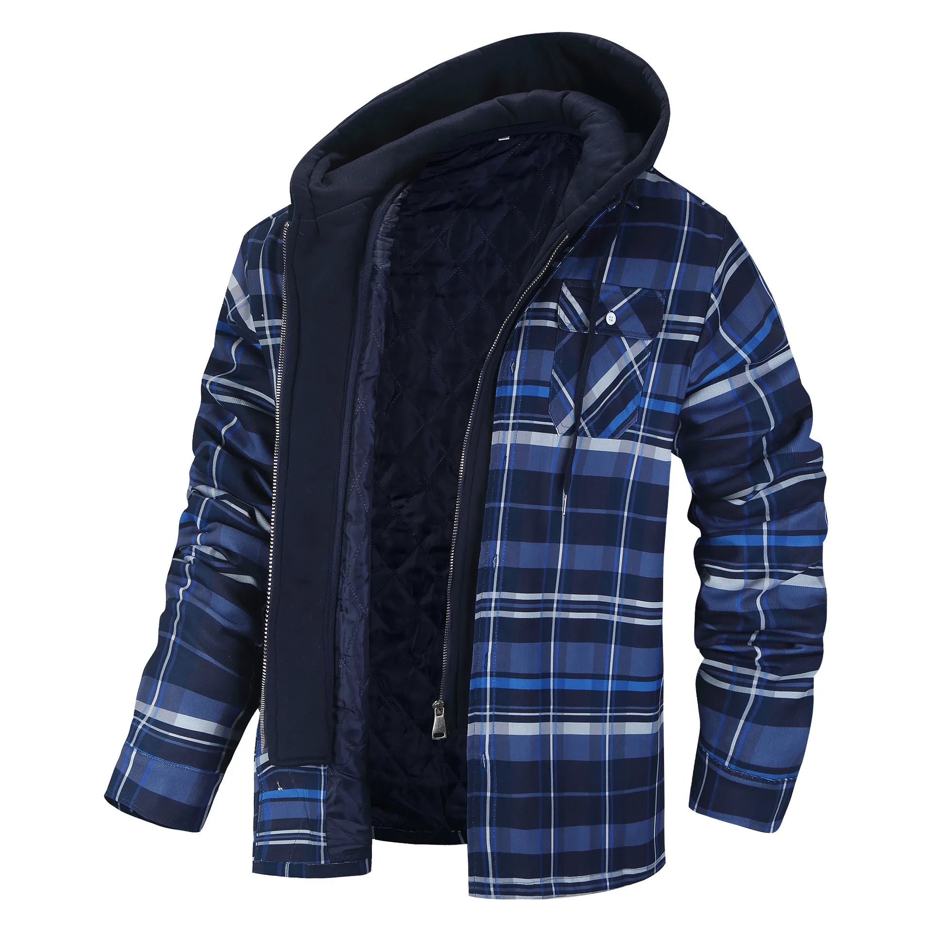 Oliver® Winddichte heren hoodie met dikke ruiten