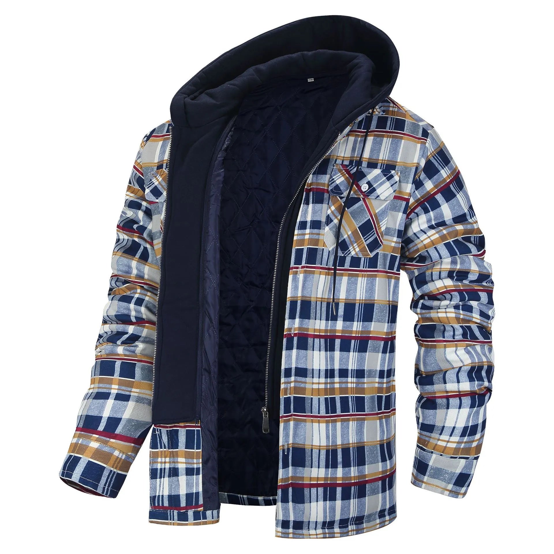 Oliver® Winddichte heren hoodie met dikke ruiten