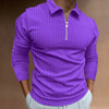 James™ effen kleur gestreepte Polo lange mouwen