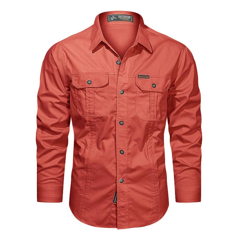 James™ effen kleur stijlvol heren overhemd