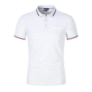 James™ Licht fris gekleurde kraag omlaag heren polo T-shirts