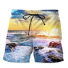 David® Comfortabele zwembroek met grafische print zonsondergang