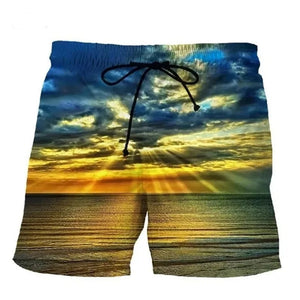 David® Comfortabele zwembroek met grafische print zonsondergang