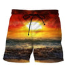 David® Comfortabele zwembroek met grafische print zonsondergang