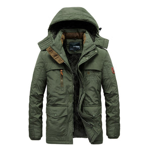 Tommy™ militaire stijl gevoerde Parka winterjas met capuchon en rits