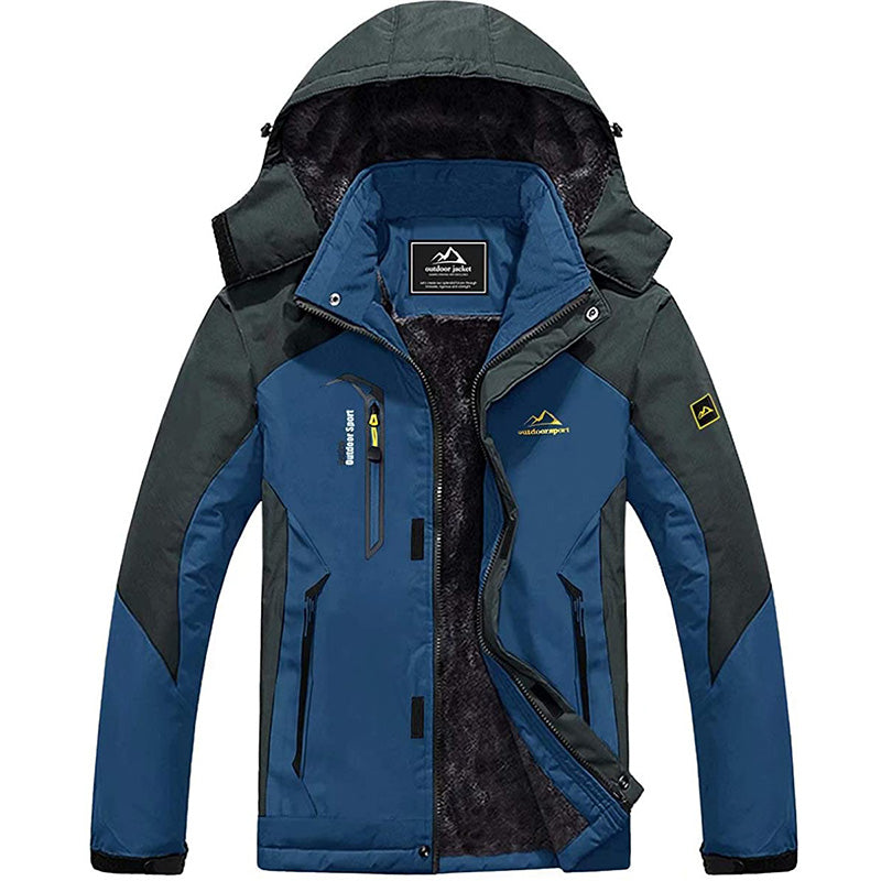 Oliver® winddichte blauwgroene met rits winterjas
