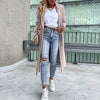 Dapper Dressing™ | Stijlvolle Lange Jas Met Knopen